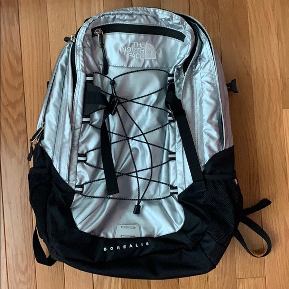 The North Face Handbags - North face metallic  backpack